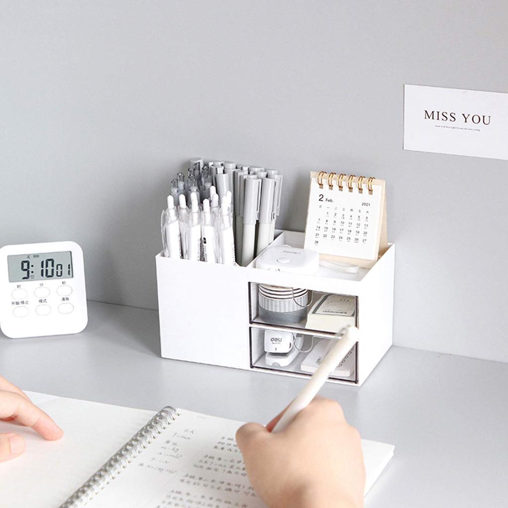 Multifunctional, large-capacity, pen holder, small item holder, pen stand, cosmetics, remote controls, stationery, accessories, desktop storage,