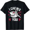 Shark Valentine's Day Funny V-Day Couples Love I Chews You T-Shirt Vintage Clothes  Shirts for Women  Graphic T Shirts