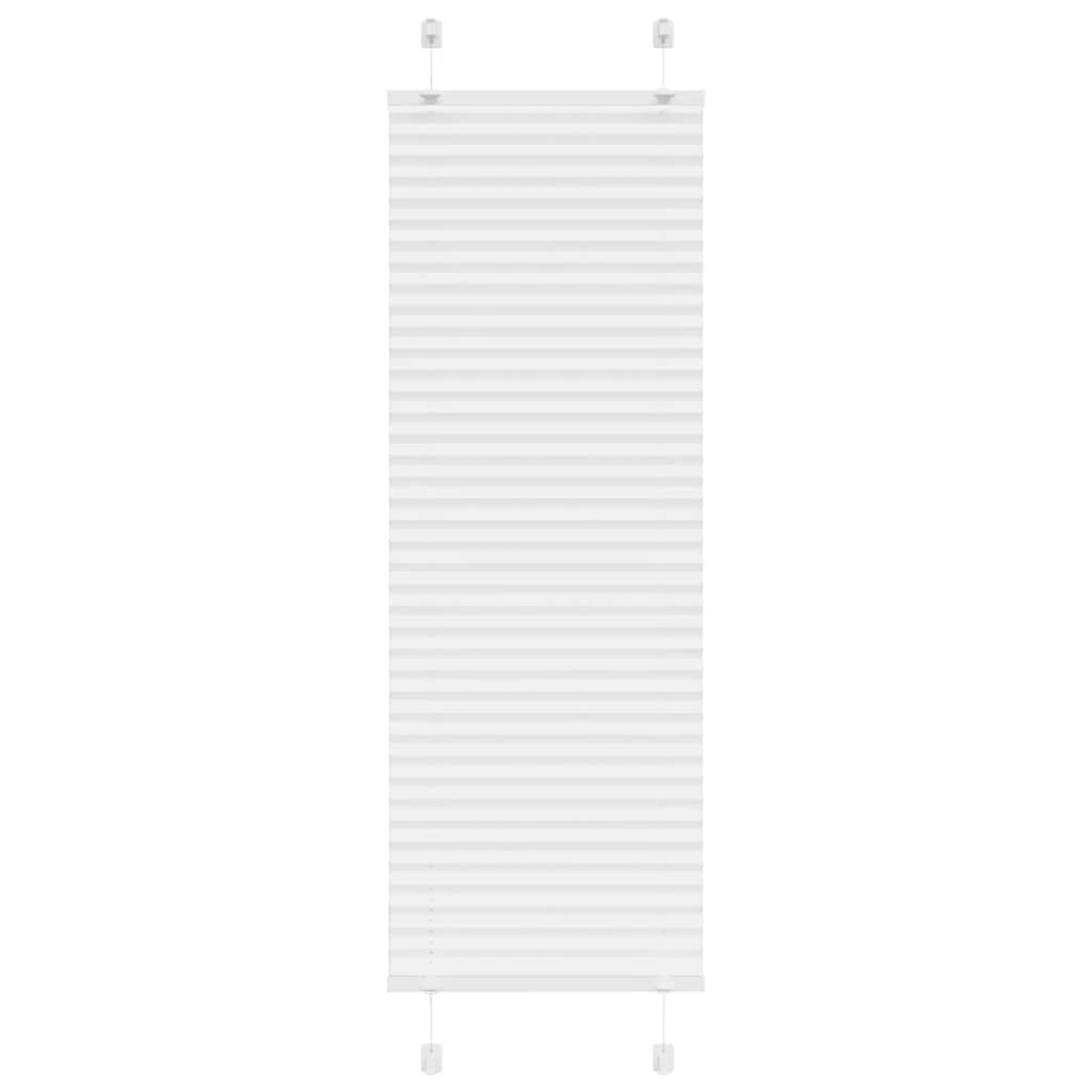 Roleta Plisowana Biała 45X150 Cm Szerokość Tkaniny 44,4Cm