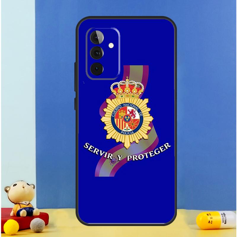 Spain National Police Logo Cover For Samsung Galaxy A52 A32 A22 A12 A13 A23 A33 A53 A51 A71 A15 A25 A14 A34 A54 Case