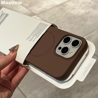 Luxus Folyékony Szilikon Tok iPhone 16E 16 15 14 Plus 13 12 Pro Max 11 készülékhez Magsafe Mágneses Vezeték nélküli Töltéshez Ütésálló Capa