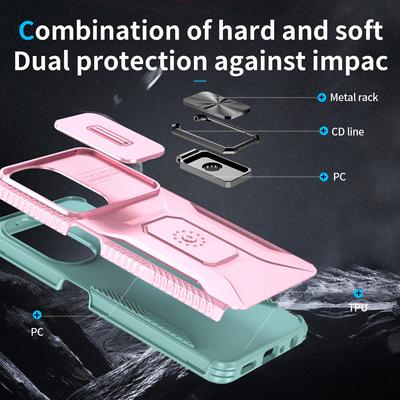 For OnePlus Nord N30 5G/CE 3 Lite 5G/OPPO A9 (2020) Case TPU+PC Phone Cover with Kickstand/Lens Guard