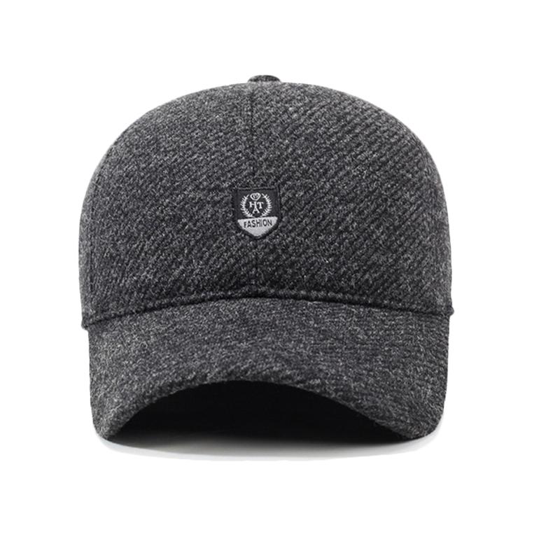 Podzimní zimní teplá bavlněná čepice pánská větruodolná chladuodolná ochrana sluchu vlněná baseballová čepice venkovní sportovní čepice