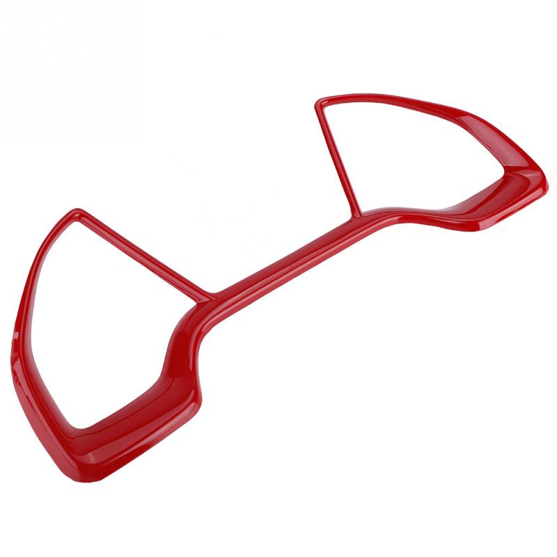 Tablou de bord al mașinii Cadran decorativ Inele ornamentate roșu/fibră crabon pentru Honda Civic 10th 2016 2017