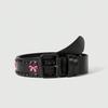 Metal Bow Style Buckle Belt With Circular Embellishments Casual Pants Jeans