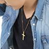 Cross Necklace for Cross Pendant [Genuine] Men, Fashionable, (GOLD)