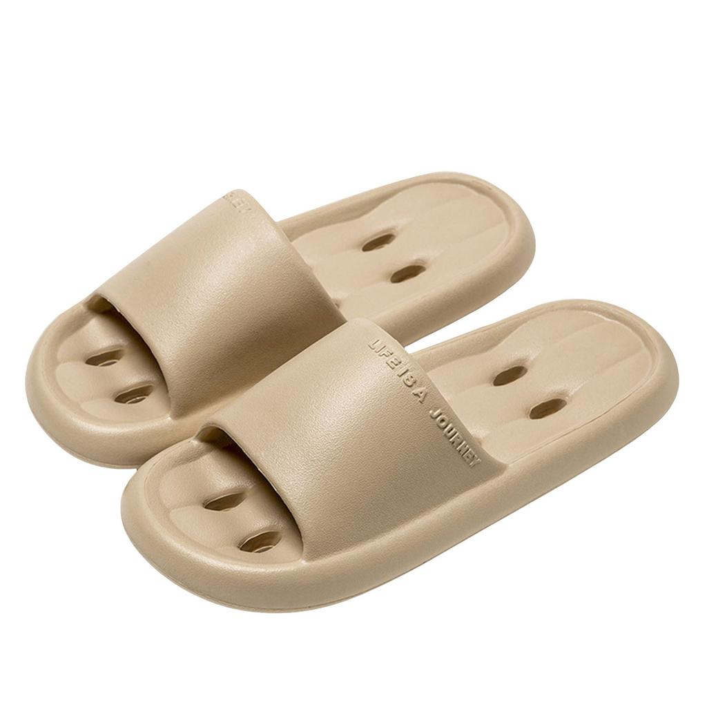 Pantoufles de Spa Ouvertes Unisexes pour Couple Salle de Bain Support de Voûte Plantaire Couleur Unie Chaussures Pantoufles Plates Pour Femmes