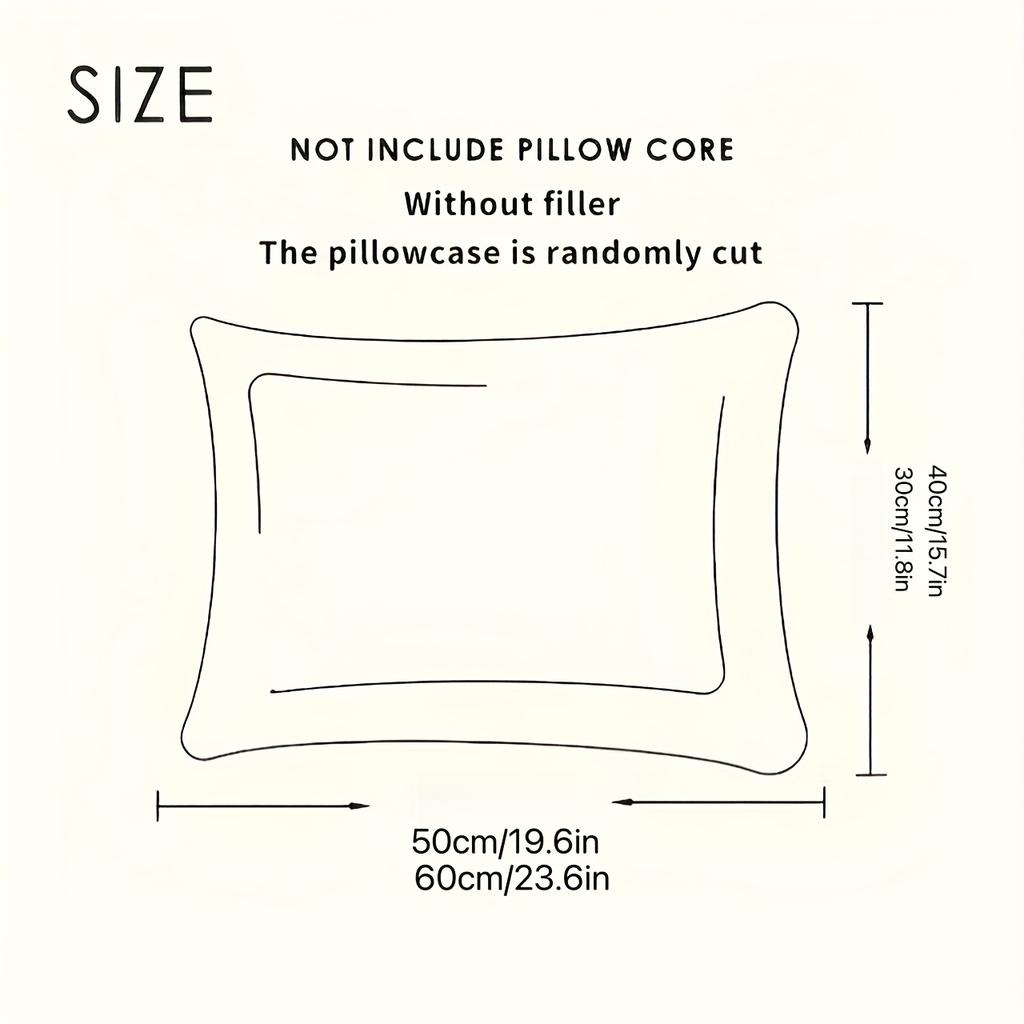 1pc Cotton Sateen Cute Ins Baby Pillowcase Student Dormitory Pillowcase With Zipper Cotton Pillowcase 30x50cm