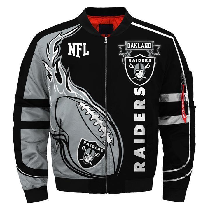 Men's 3D Digital Print Rugby Zipper Jacket NFL 034