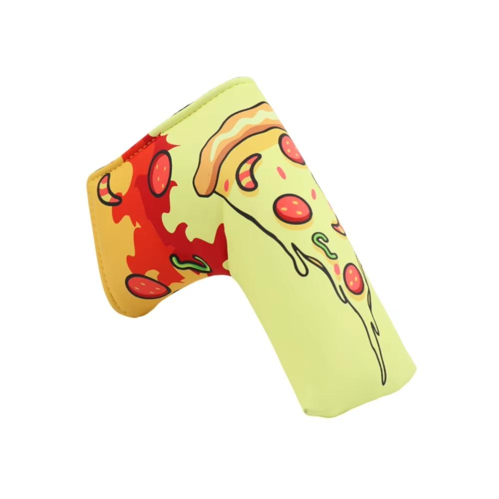 PU Leather Golf Club Protector Pizza Pattern Wood Headcover Golf Head Cover Hybrid UT