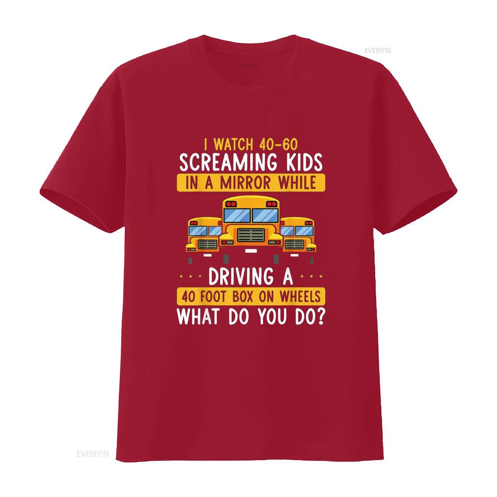 Hilarious Schoolbus Driver Saying School Bus Driving Joke T Shirt vintage Washed fashion Stretched Comfortable Versatile