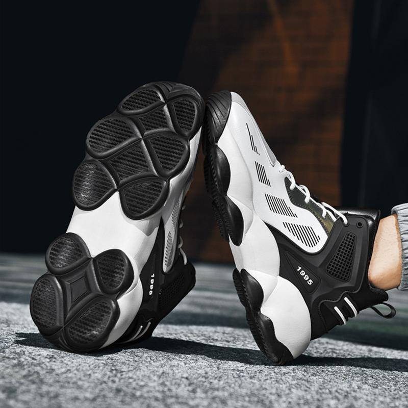 Large Size Men's Basketball Shoes Lightweight Cushioning Sneakers Outdoor Running Shoes Men Jogging Anti Slip Tennis Shoes Men
