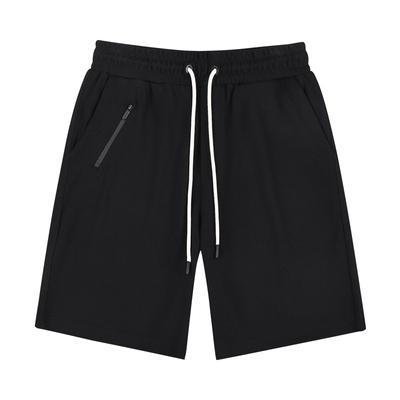 Letní lehká luxusní keprové pletené japonské falešný zip sportovní stahovací šňůrka pěti-bodové ležérní teplákové kraťasy