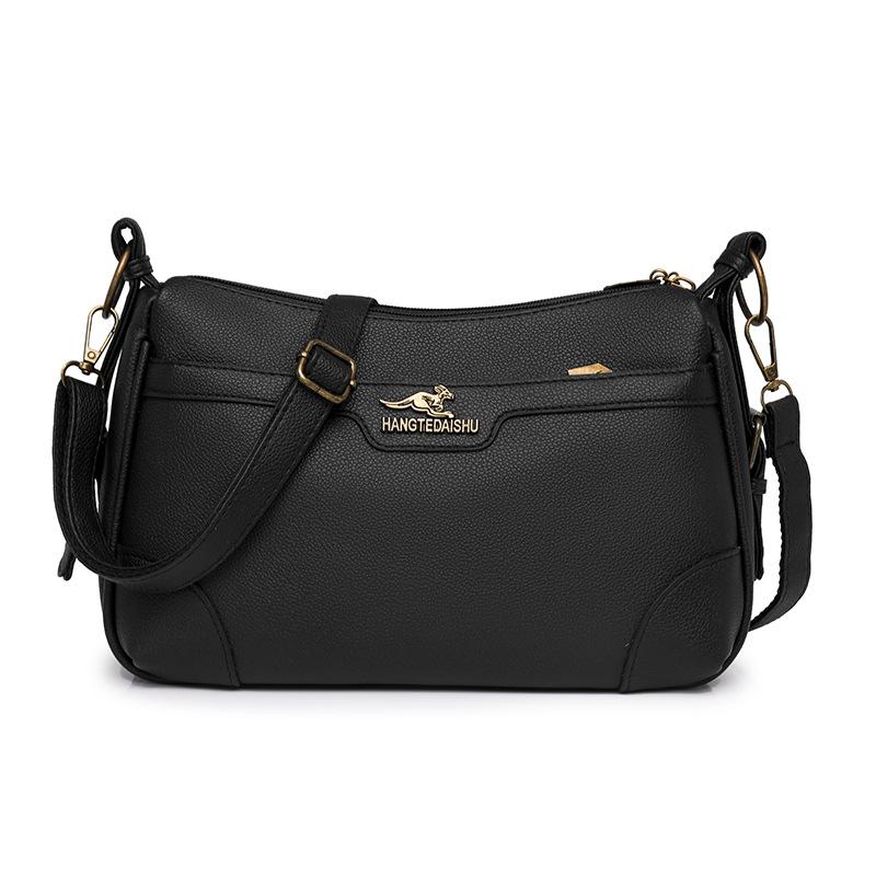 Jednobarevná taška přes rameno Dámská crossbody taška Taška pro středněvěkou matku