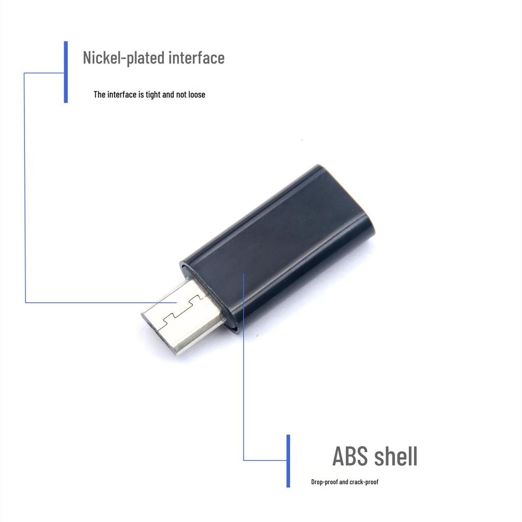 Apple to Type-C/Android Micro OTG Converter Adapter - Charge & Sync Plug for Mobile Phones