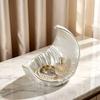 1Pc Pearl White Moon Jewelry Storage Tray, Nordic Light Luxury Desktop Decorative Display Tray, Suitable For Storing Rings, Earrings, Necklaces