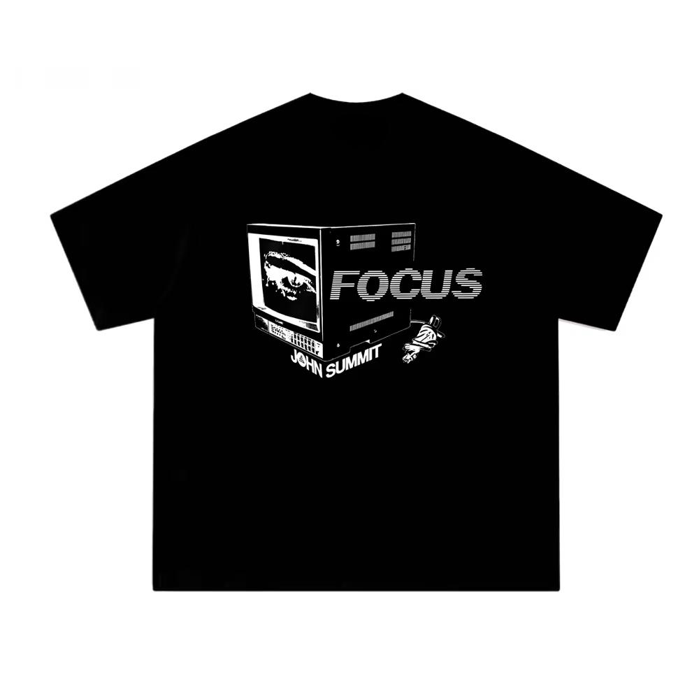 

John Summit T Shirts Punk 100% Cotton Tee-shirt Graphic Printing Tshirt Casual O-neck Tees XXL червоний