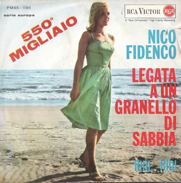 

7inch Record NICO FIDENCO Legata A Un Granello Di Sabbia PM451166 RCA VICTOR 1962 Italy World Music Used