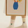 PINZLE [PINZLE X IHM] Family Socks - House Plant (Ivory)