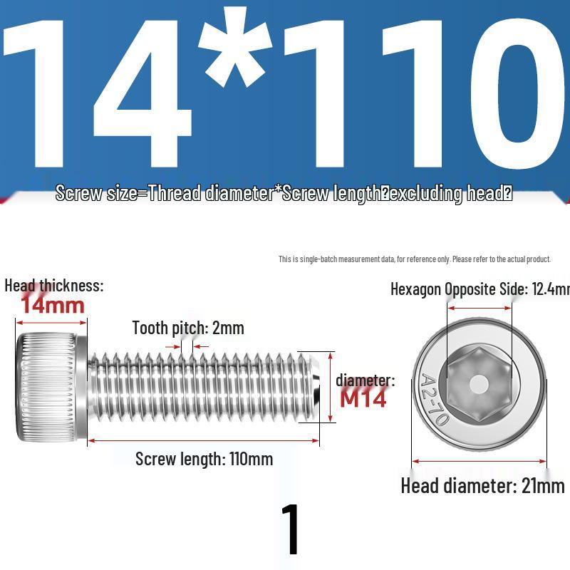 304 Stainless Steel Hex Socket Cap Screw with Extended Thread