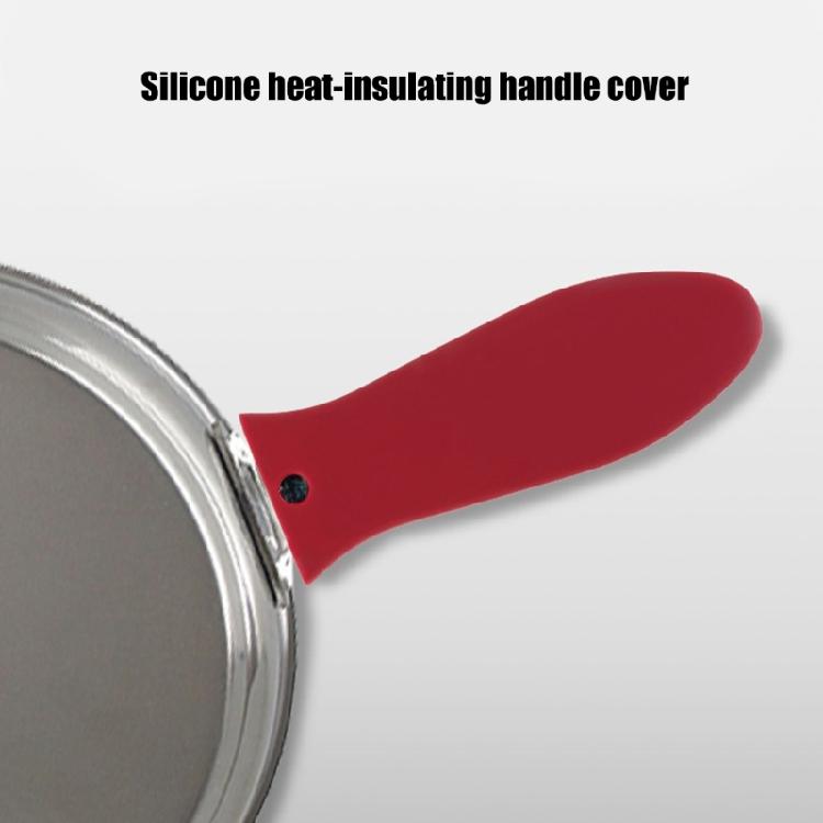 2 Piece Universals Silicone Pot Hot Handle Covers Heat Resistant Kitchen Gadgets Nonslip Handle Sleeve Easy Maintenance