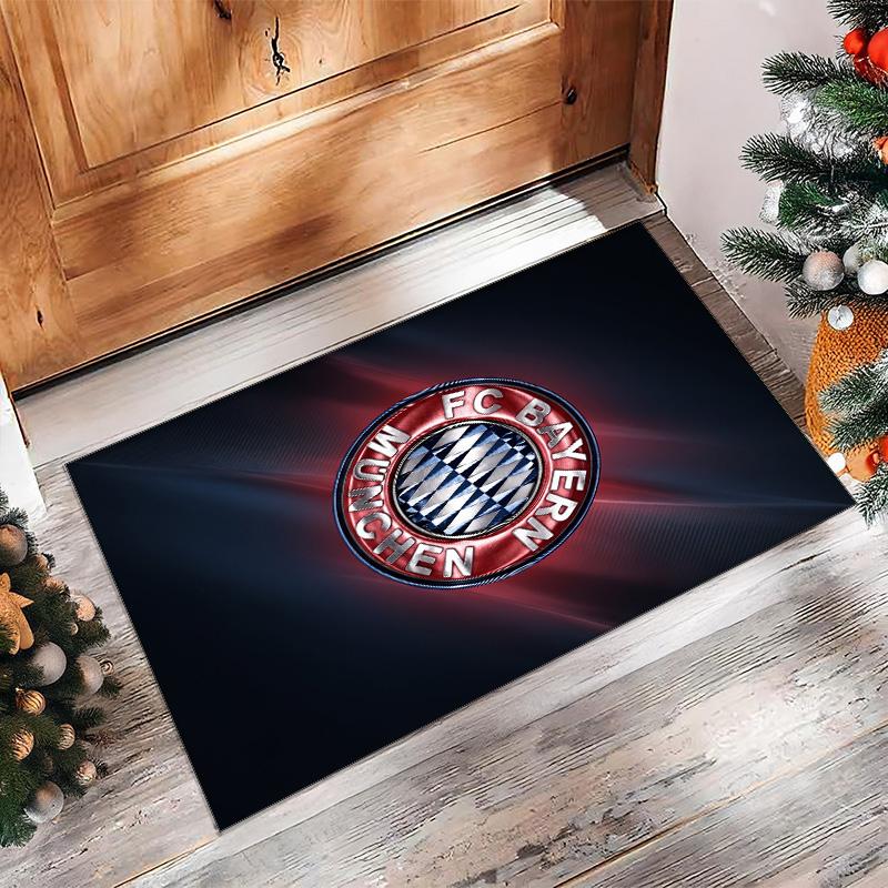 Tappeto Morbido Area Rug con Motivo Calcio Bayern Monaco Antiscivolo Tappeto per Pavimento Interno Tappetino Decorazione Sportiva per Camera da Letto