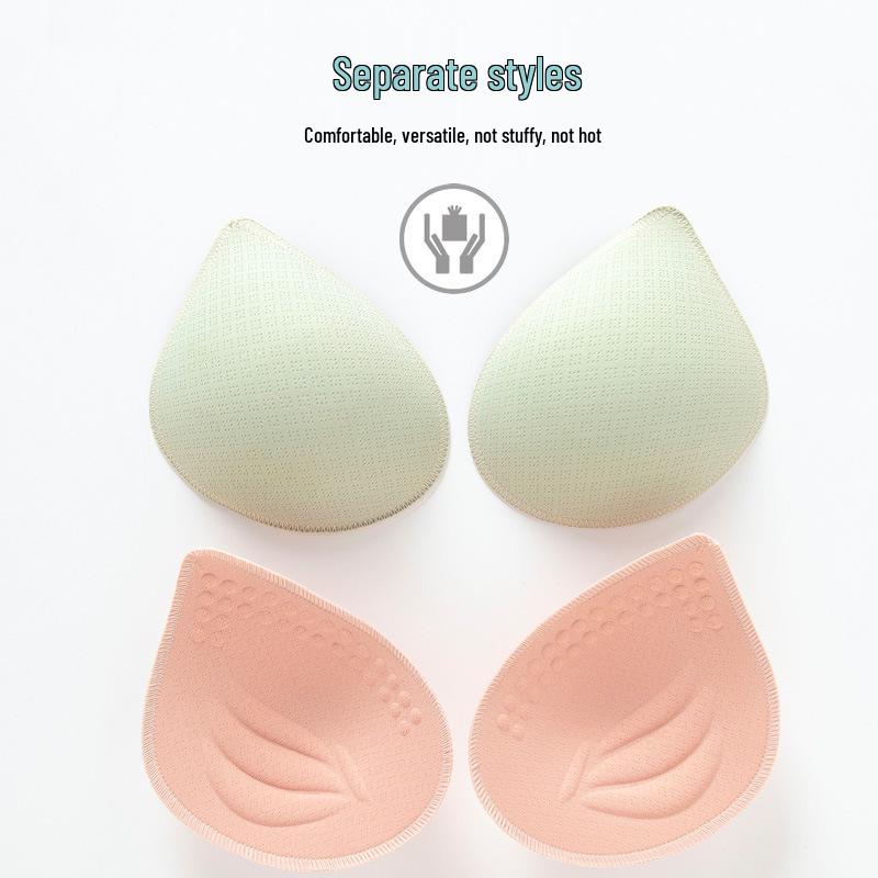 1.6cm Removable Lock-Edge Sponge Pads for Bras, Perfect for Yoga Wear, Swimwear, and Everyday Use.