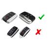 Passgenaue Chrom Schwarz TPU Schlüsselanhängerhülle für 2010-16 Land Rover Keyless Smart Key