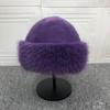 Women's Faux Mink Fur Mongolian Bucket Hat - Thick, Warm, Fashionable for Autumn & Winter, Small Face Effect