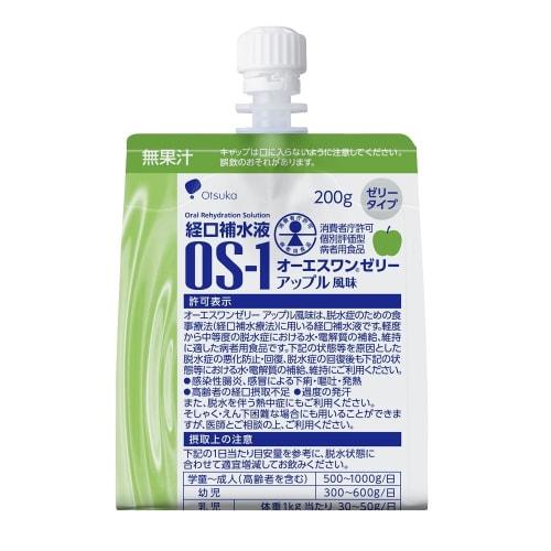 

Otsuka Pharmaceutical Factory Oral Rehydration Solution OS-1 Jelly Pouch, Apple Flavor, 200g x 6 bags