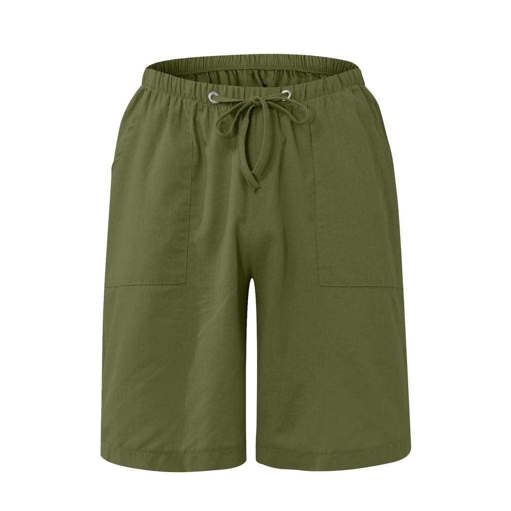 Leinenbekleidung für Herren Natürliche Leinenhosen für Herren Zeitgenössische Bequeme Qualität Weiches Leinen Tasche Farbe Shorts