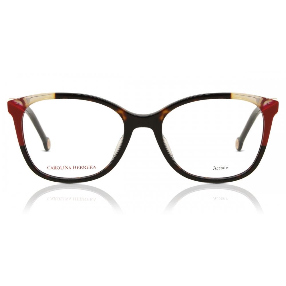 

Carolina Herrera Her 0113 G O63 Women eyeGlasses Dark Tortoise Red/51-17-145