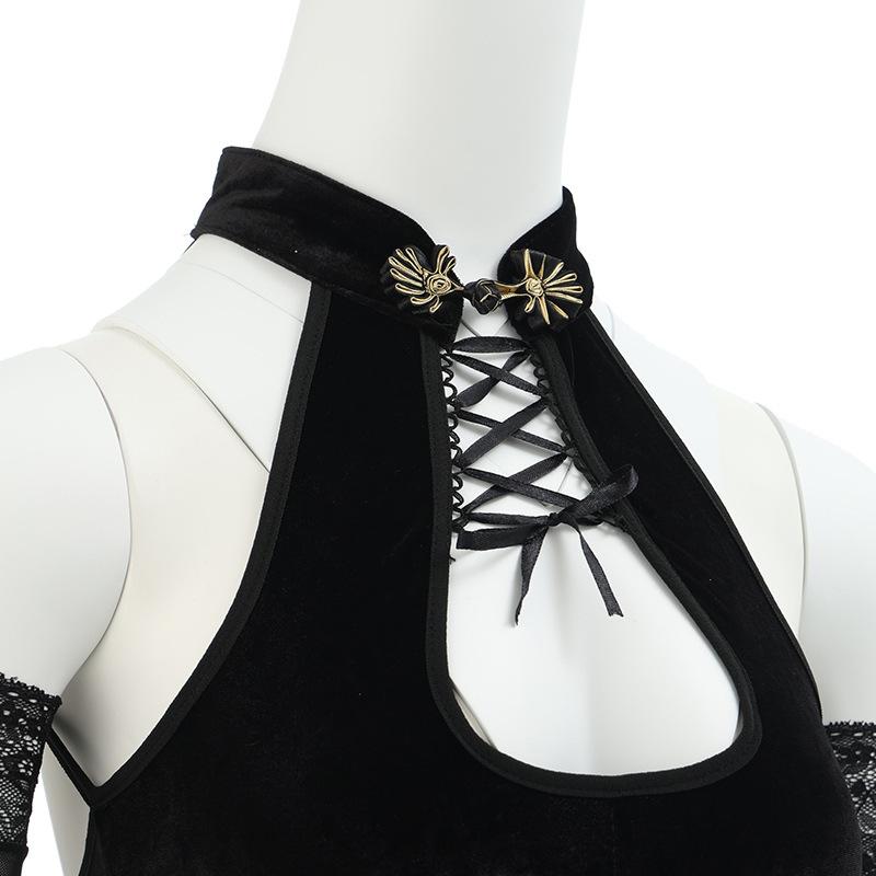 Aishangyou sexy lingerie sexy hollow cheongsam uniform hot split cosplay passion clothes suit