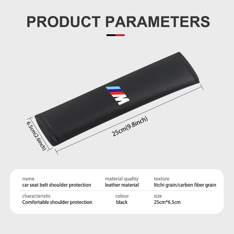 Car Belts Covers Padding Carbon Fiber Belt Shoulder Accessories For BMW E30 E34 E36 E39 E46 E52 E53 E60 E61 E62 E70 E71 E83