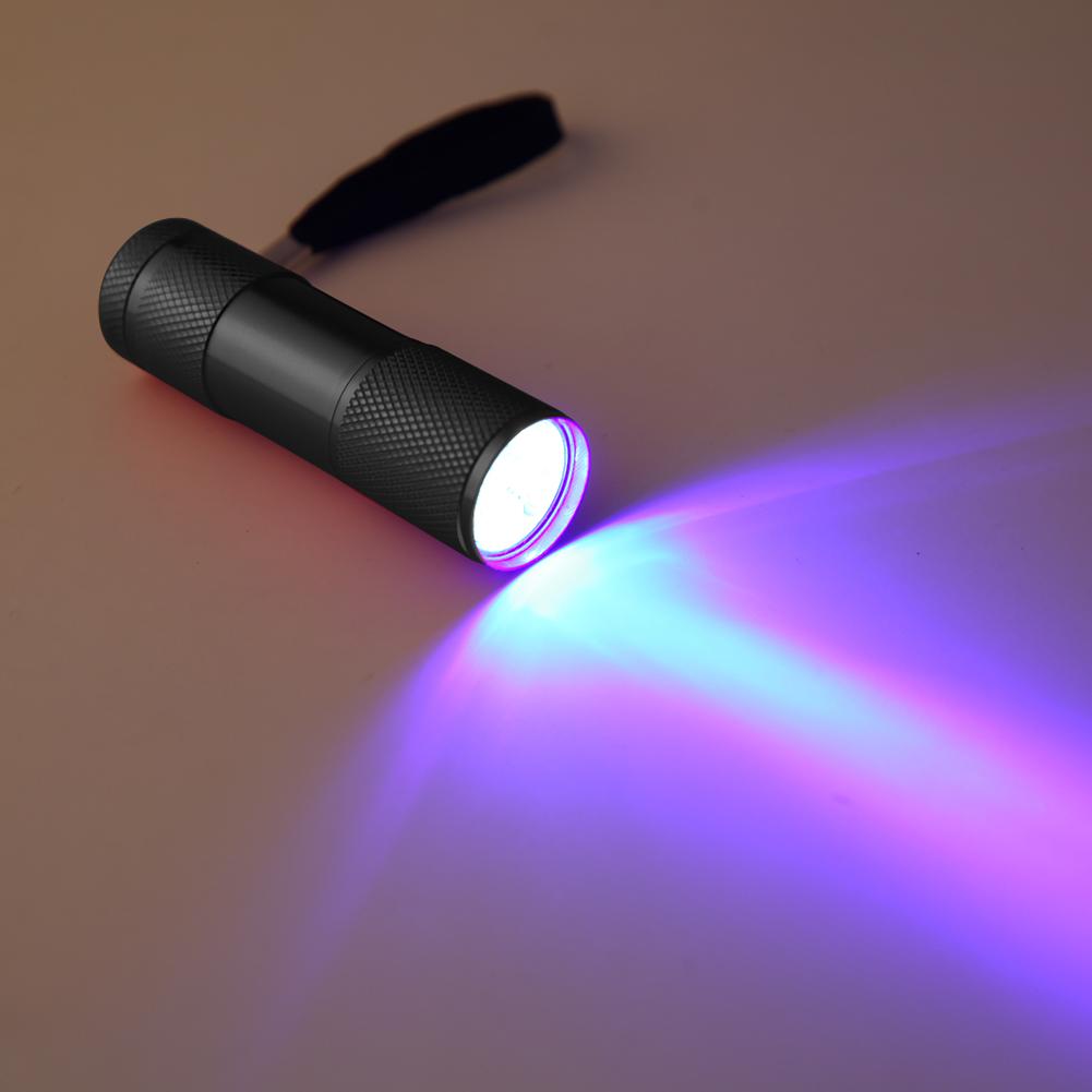 365/395nm Mini LED Flashlight Ultraviolet UV Portability Lamp Urine Stains Detector Light