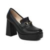 Q/Damen-Einzelschuhe mit hohem Absatz, modische wasserdichte Plattform, Einzelschuhe mit dickem Absatz, große Vier-Jahreszeiten-Damenschuhe