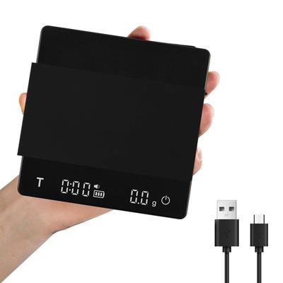MHW-3BOMBER ES6027B-OS Rechargeable Electronic Coffee Scale, Digital Scale with Timer, 2-Mode Drip Scale, Measuring Instrument, 0.1g-2000g, Kitchen Sc