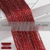 3m Wide Encrypted Silver Wire String Curtain with Tassel - Wedding Decoration & Ceiling Ring