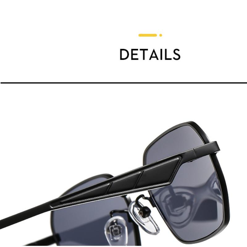 Women's sunglasses, fashionable metal square sunglasses, men's and women's driving sunglasses.