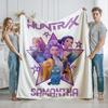 K-POP D-Demon-Hunters Custom Blanket With Your Name For Office Home Camping Nap Leisure Blankets Birthday Gifts For Girls