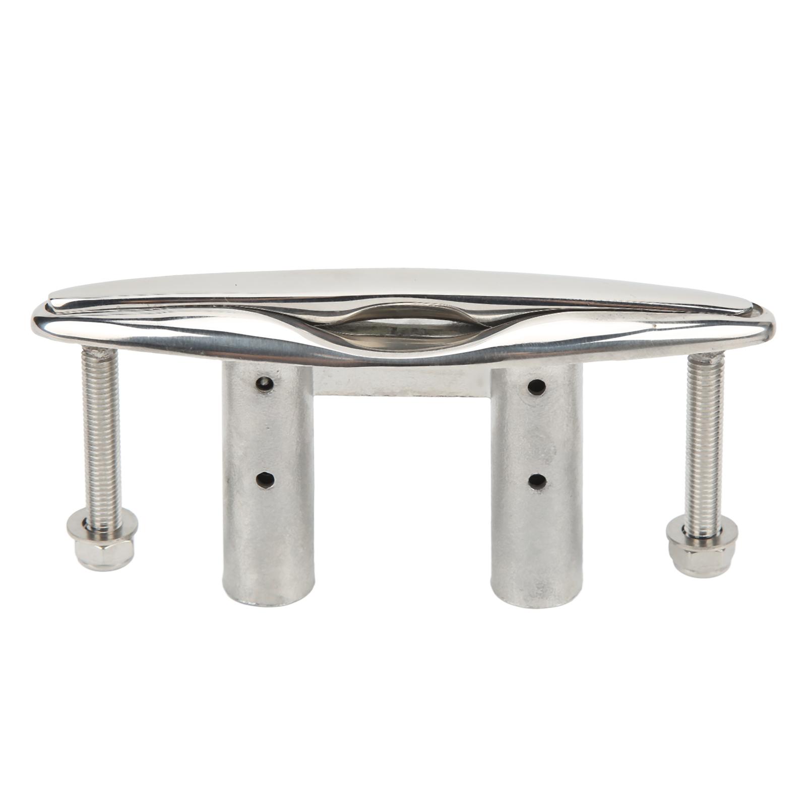 

6-дюймовая откидная швартовная утка из нержавеющей стали 316, сверхпрочная морская доковая утка с контргайками для яхты