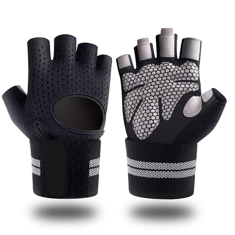Coexistence 2026 Custom Logo Unisex Sports Bodybuilding Training Cycling Gym Weightlifting Fitness Half Finger Polyester Running