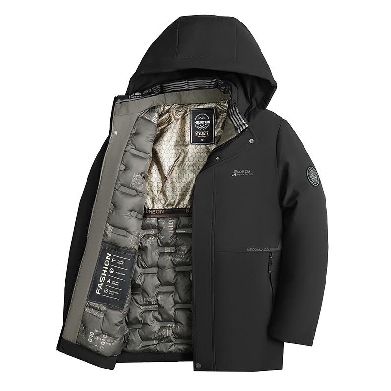 

New winter hooded warm cotton-padded jacket graphene black gold thermal insulation lock warm cotton-padded jacket 175