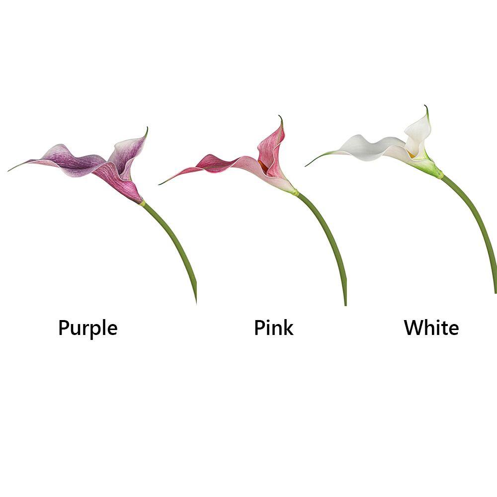 Real Touch Simulation Calla Lily EVA Faux Flower New Floral Arrangement  Home Decoration