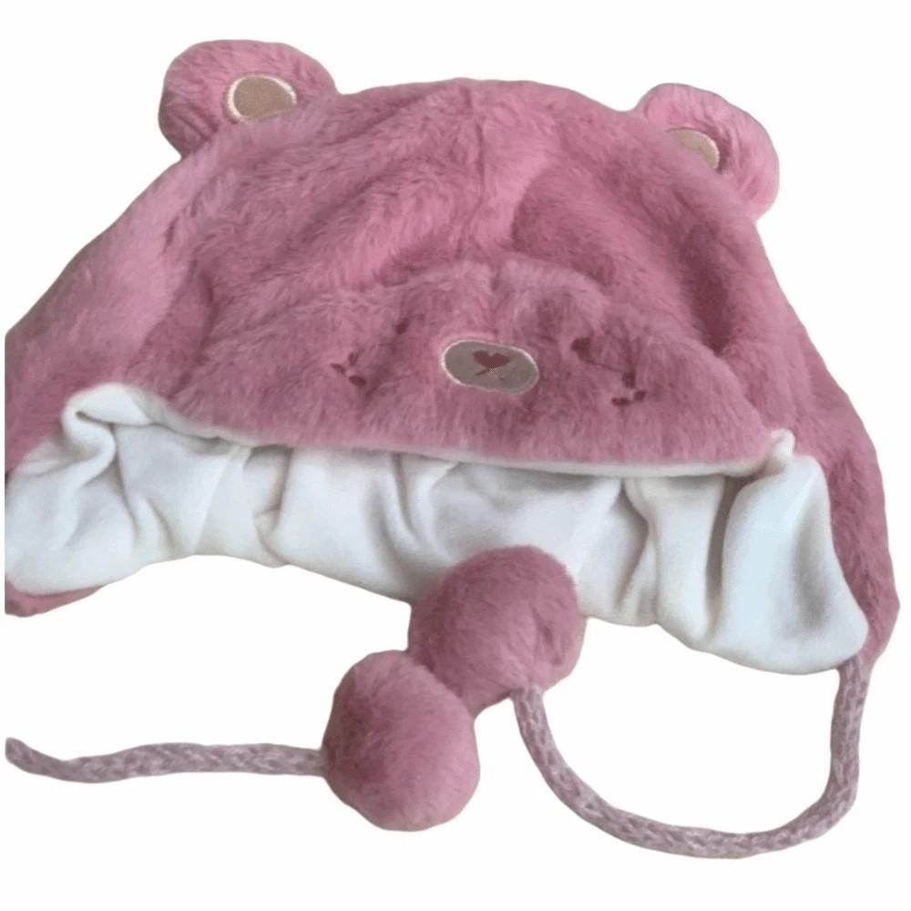 Warm Newborn Bonnet Hats Soft Boys Girls Beanie Cap Cute Baby Bear Hats  Kids