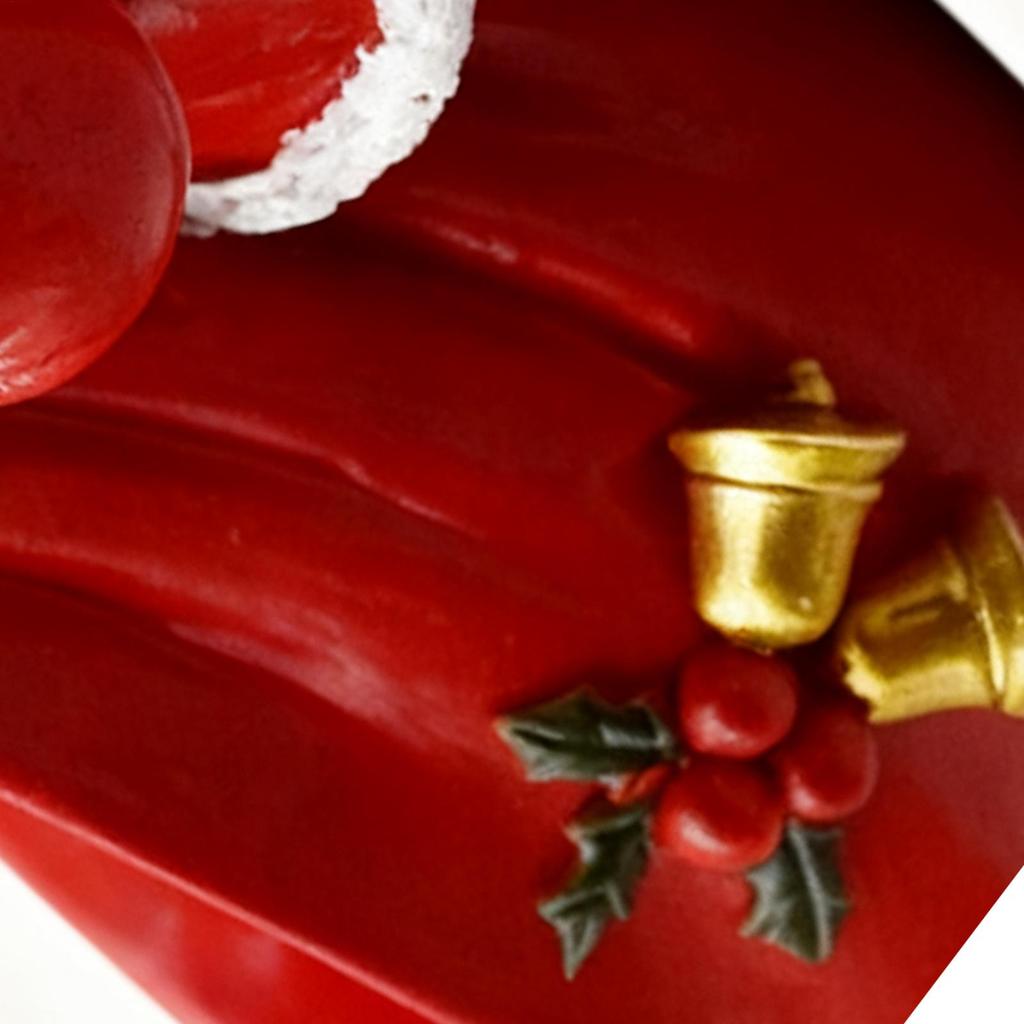 Christmas Resin Santa Statues Fun Resin Bag Shape Party Supplies With Bell Christmas Santa Claus Decor For Birthday Party