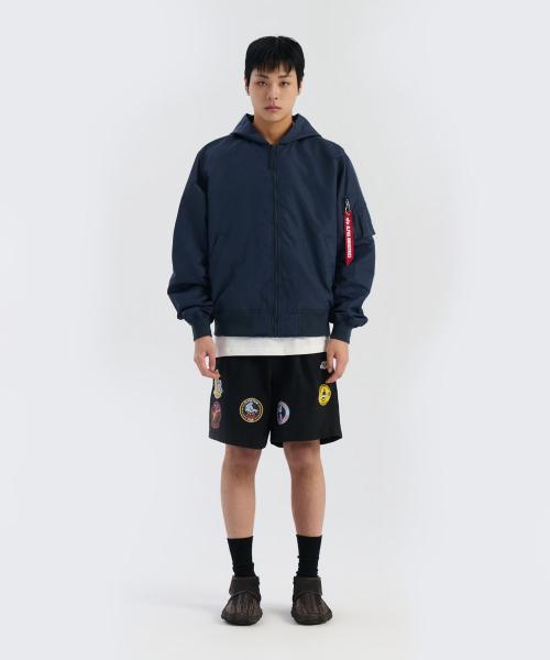 Alpha Industries L-2B Hooded Hunter Flight Jacket Replica Blue