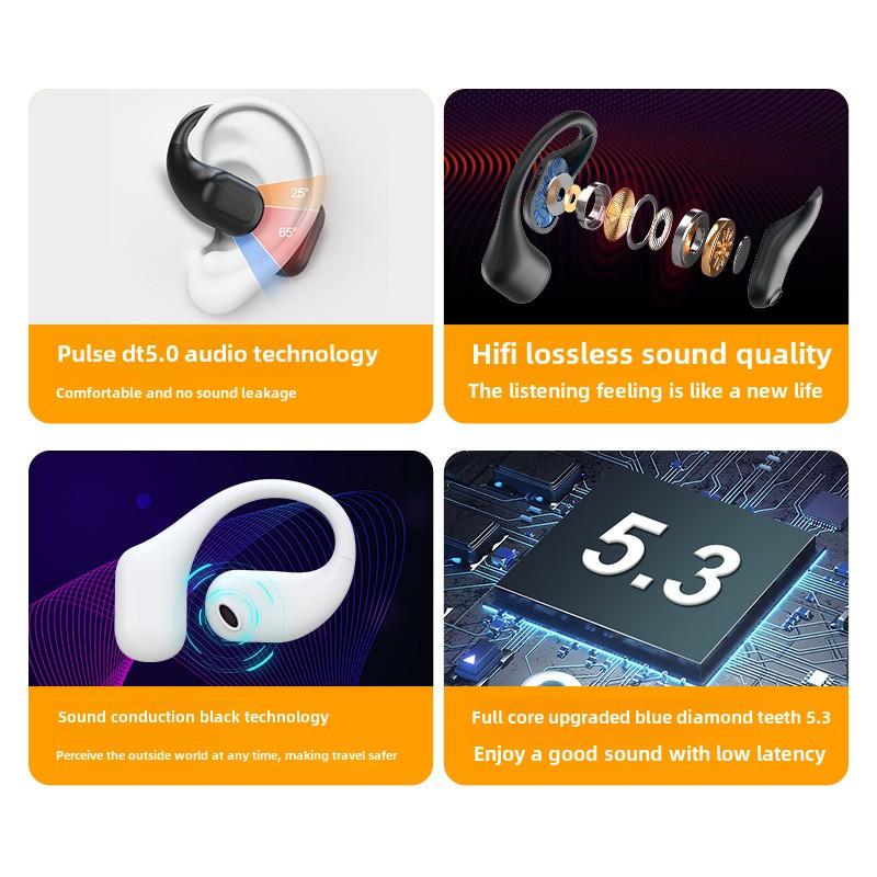 Wireless Bluetooth Earphones Ultra-long Life OWS Sports Hanging Ear Sports Bluetooth Earphones