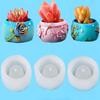 Plaster Gypsum Mould Cement Clay Molds Flowerpot Concrete Silicone Mold for Succulent Plants Round Container
