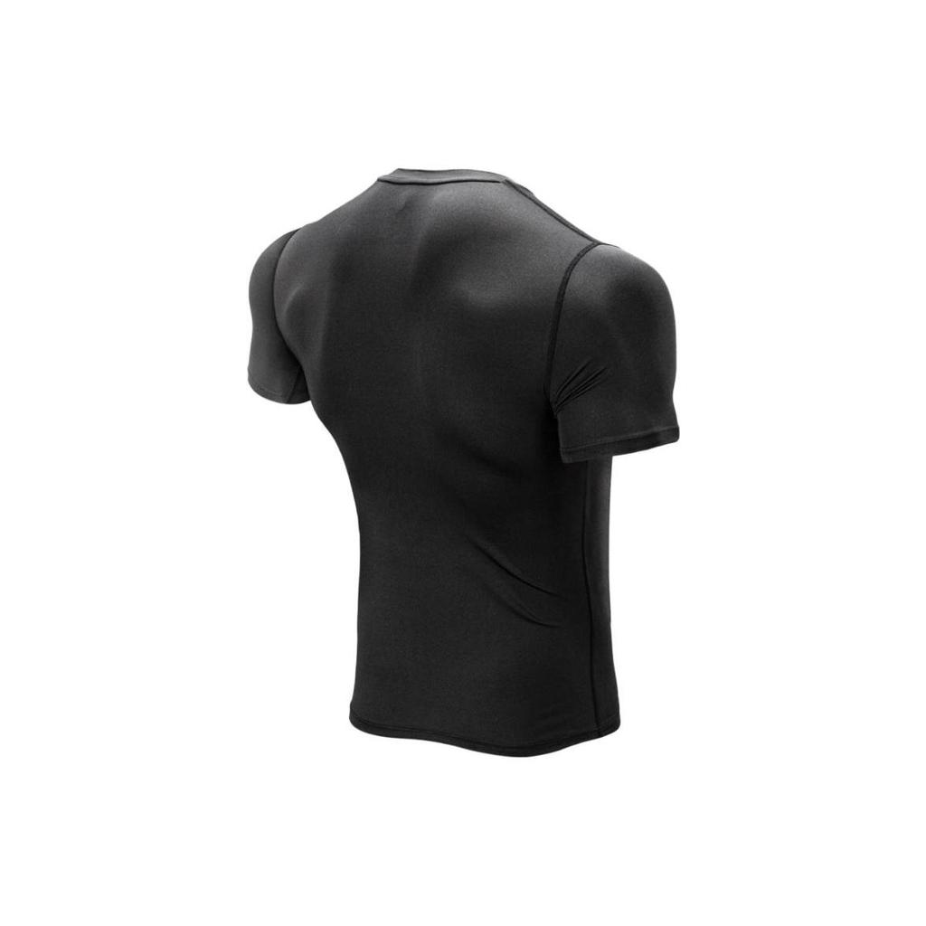 Li Ning T Shirts Men's Black Crew Neck Moderate Straight Fit AUDS099-1